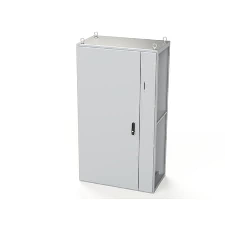 Saginaw Control & Engineering 3 Point Latch with Coinproof/Padlocking Swing Handle Electrical Enclosures, 70.87 in H, 22 in D SCE-SD181006LG